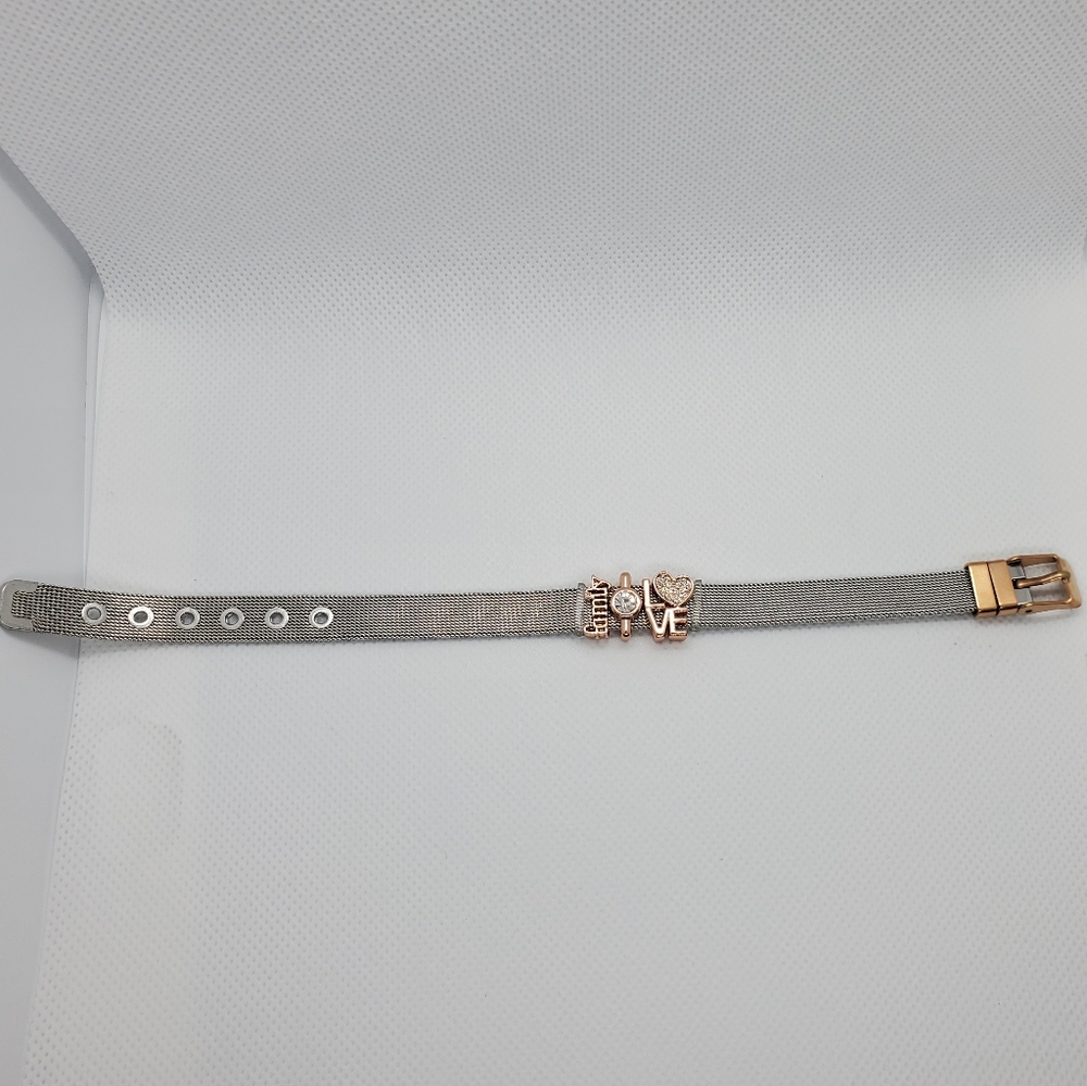 5⭐ rated💗 Silver/Rose Gold Family Themed Bracelet - Picture 5 of 7